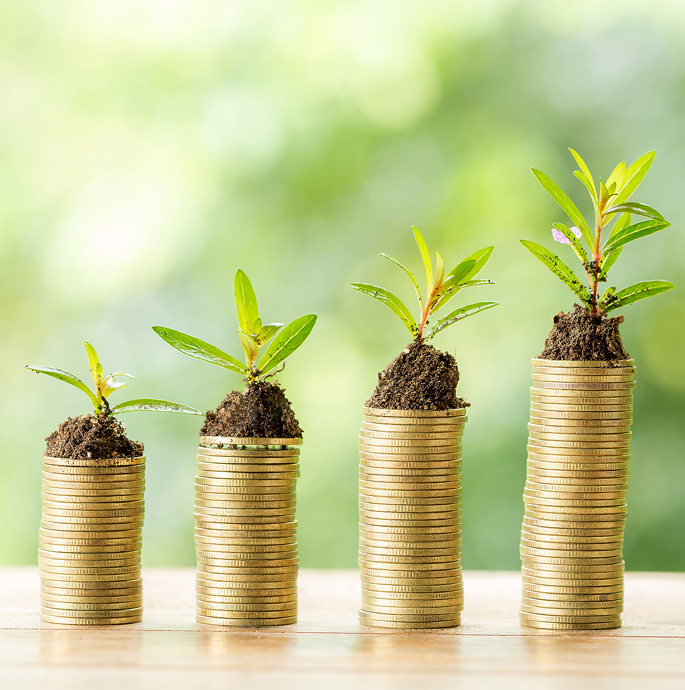 Banking growth illustration